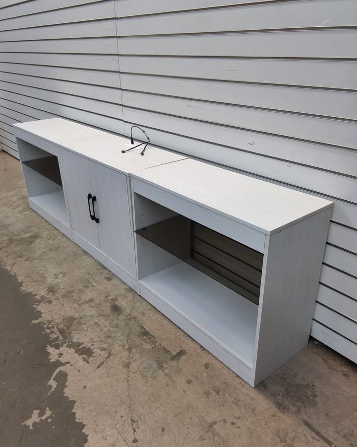 TV Stand for TVs up to 85 Inches LED Entertainment Center with Power Outlets