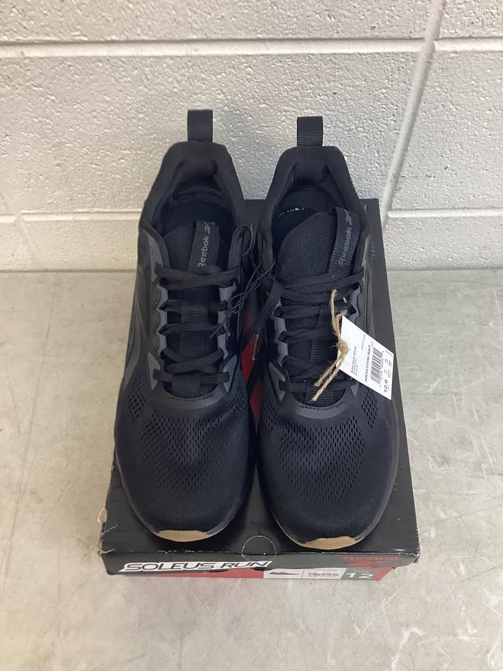 Reebok Men's Soleus Running Sneaker in Black, Size 12