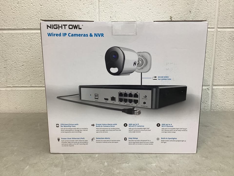 Night Owl 12MP Cameras with 2TB NVR Security System, 8pk.
