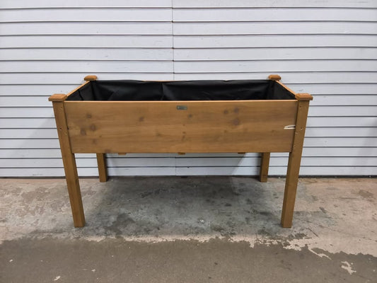 Raised Garden Bed, Elevated Wooden Planter Box w/ Foot Caps - 48x24x30in