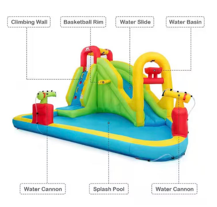 Costway Inflatable Water Slide Kids Bounce House with Blower