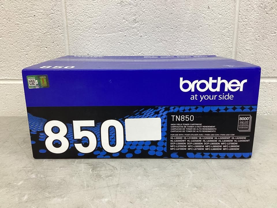Brother TN850 High-Yield Toner, Black