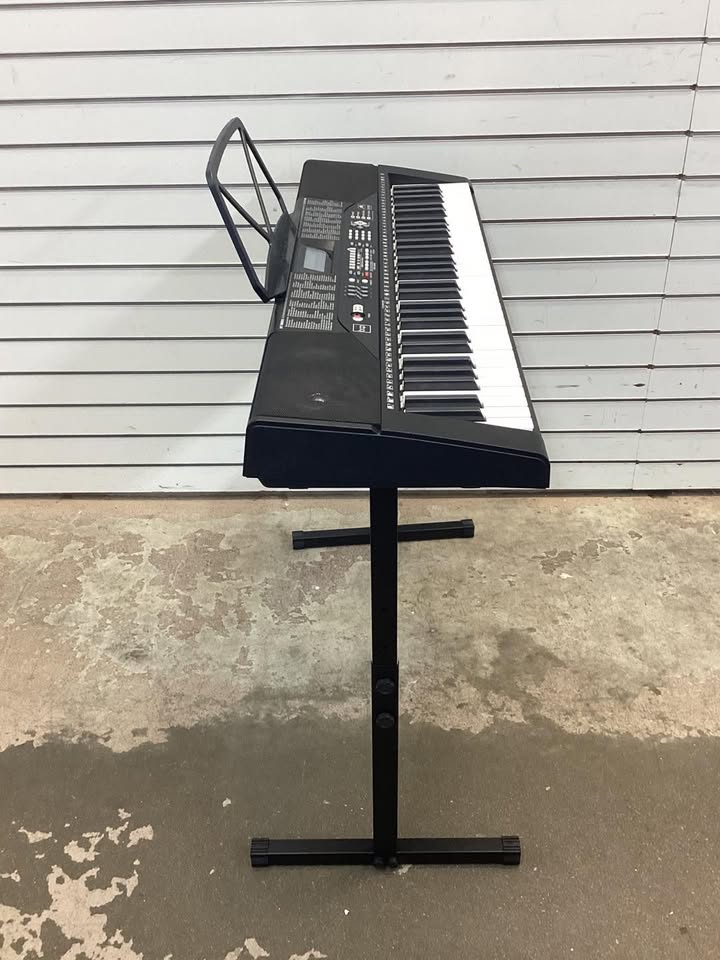61-Key Beginners Electronic Keyboard Piano Set w/ Lighted Keys, Headphones