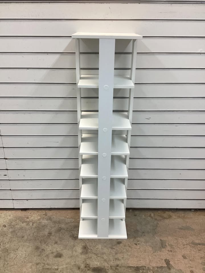 7-Tiers Vertical Wooden Space Saving Shoe Rack for Front Door