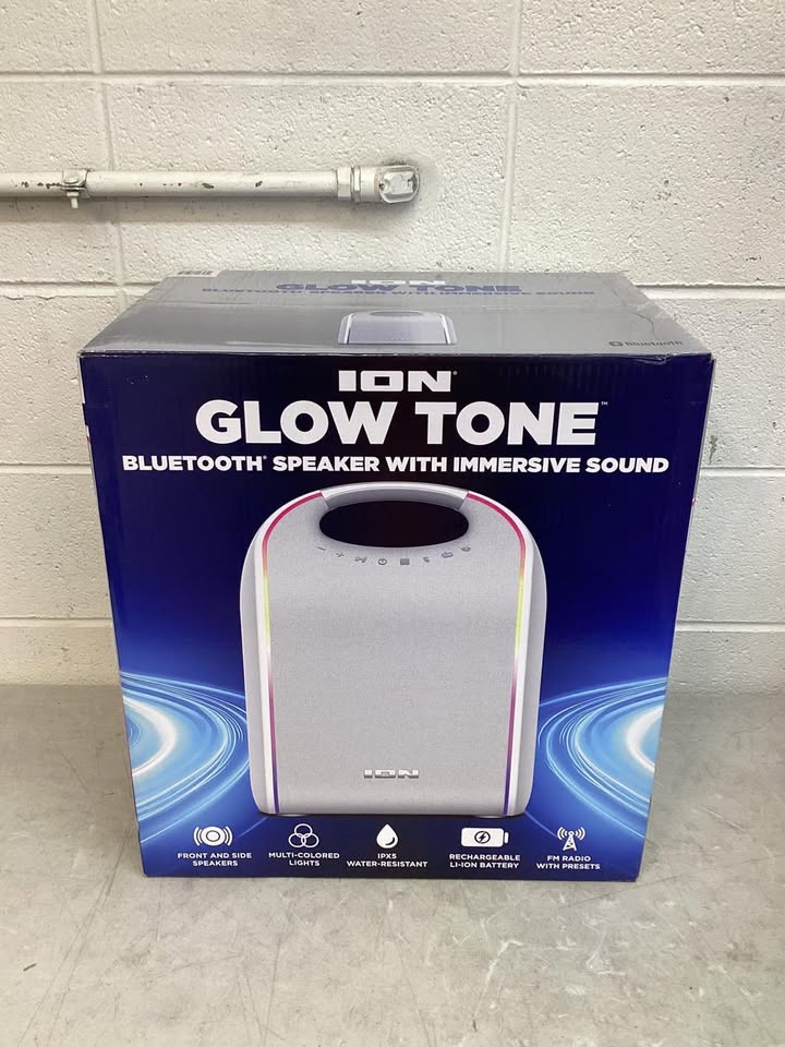 ION Audio Glow Tone Bluetooth Speaker with Immersive Sound