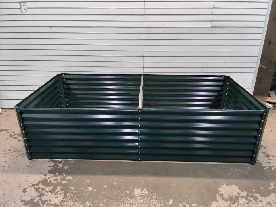 Outdoor Metal Raised Garden Bed for Vegetables, Flowers, Herbs - 8x4x2ft