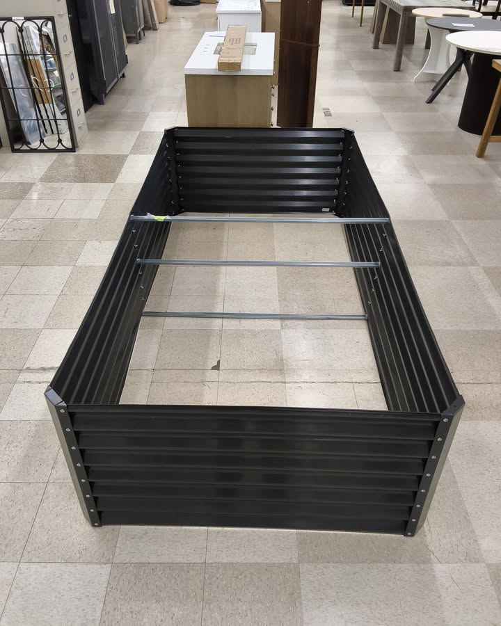 Outdoor Metal Raised Garden Bed for Vegetables, Flowers, Herbs - 8x4x2ft