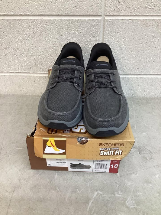 Skechers Men's Hands Free Swift Fit Canvas Sneaker Size 10