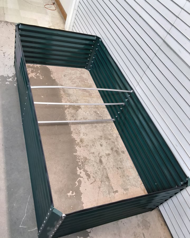 Outdoor Metal Raised Garden Bed for Vegetables, Flowers, Herbs - 8x4x2ft