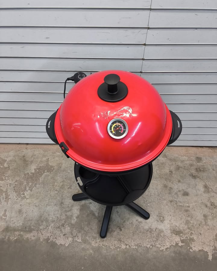 Electric BBQ Grill 1200W Indoor Outdoor Grill with 2-Zone Non-Stick Grilling Plate
