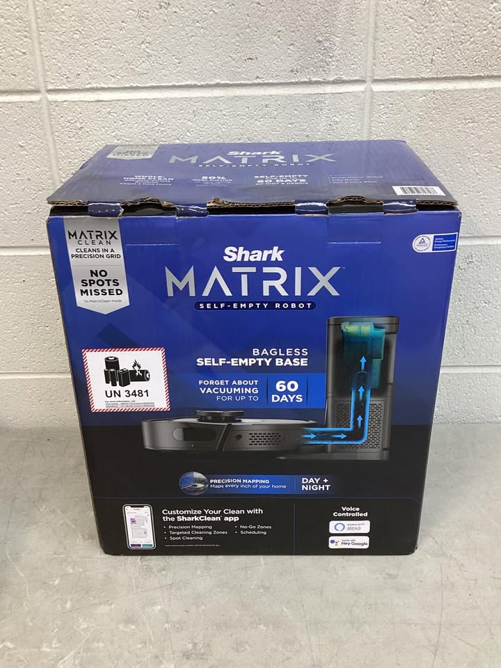 Lightly Used Shark Matrix Self-Emptying Robot Vacuum with 60 Day Dock