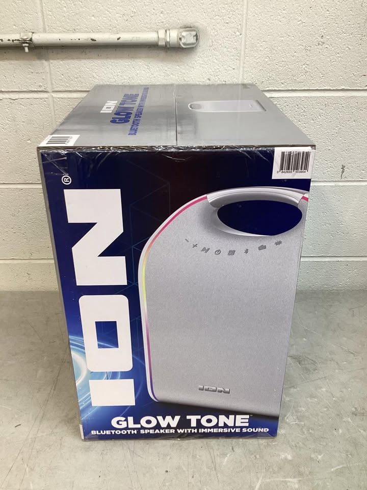 ION Audio Glow Tone Bluetooth Speaker with Immersive Sound