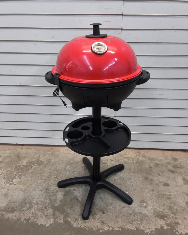 Electric BBQ Grill 1200W Indoor Outdoor Grill with 2-Zone Non-Stick Grilling Plate