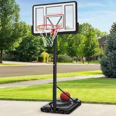 Best Choice Products Adjustable Regulation-Size Basketball Hoop Portable Sport System w/ Fillable Base