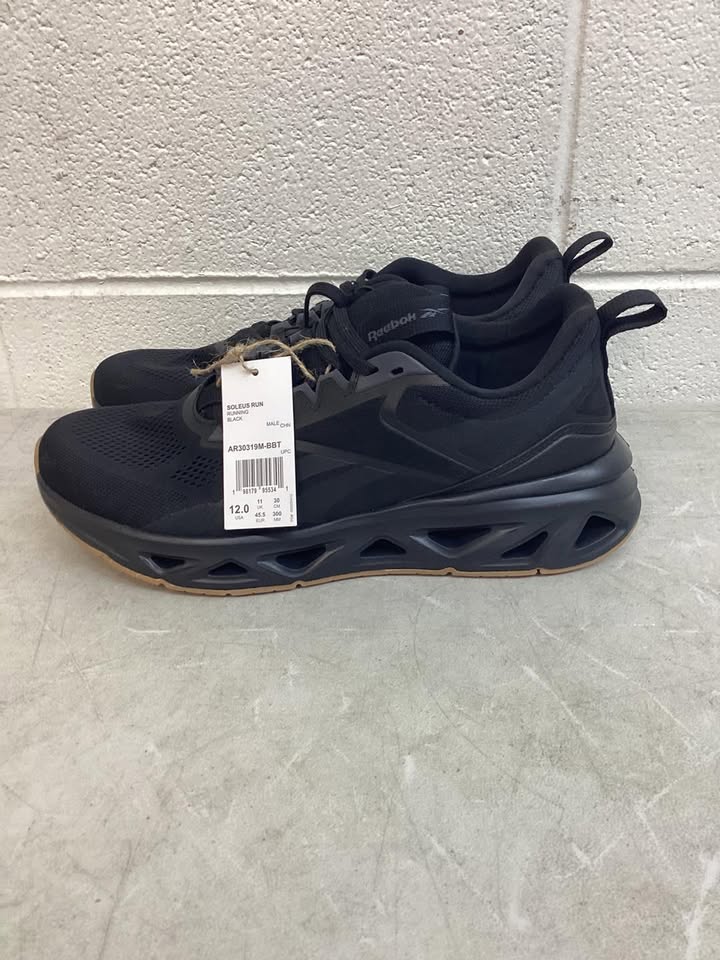 Reebok Men's Soleus Running Sneaker in Black, Size 12