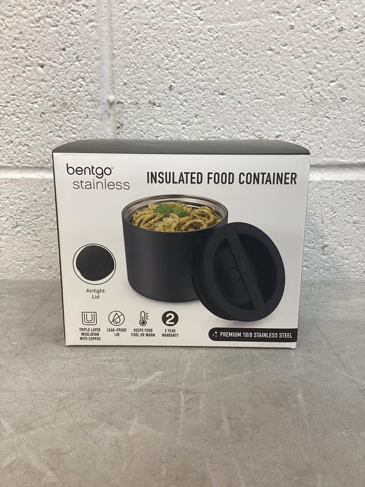 Bentgo Insulated Stainless Steel Food Jar, Black