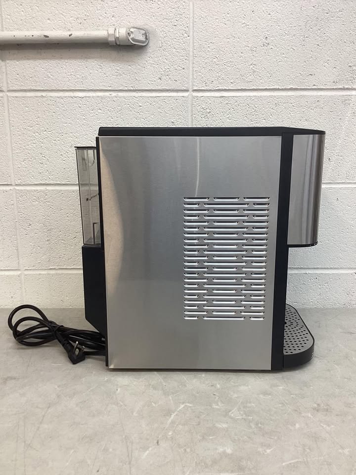 Self Dispensing Nugget Ice Maker Countertop with Soft Chewable Pellet Ice Cubes