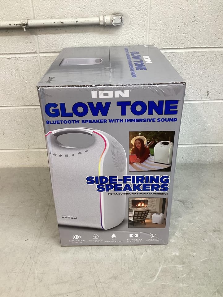 ION Audio Glow Tone Bluetooth Speaker with Immersive Sound