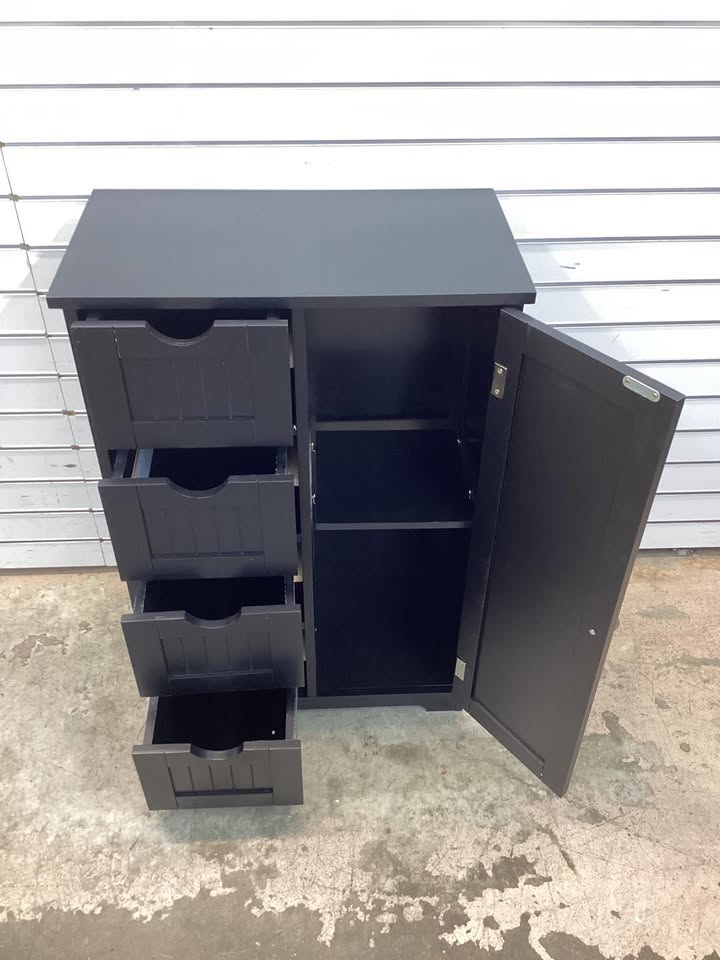 Costway 4 Drawer Freestanding Bathroom Floor Cabinet with Adjustable Storage