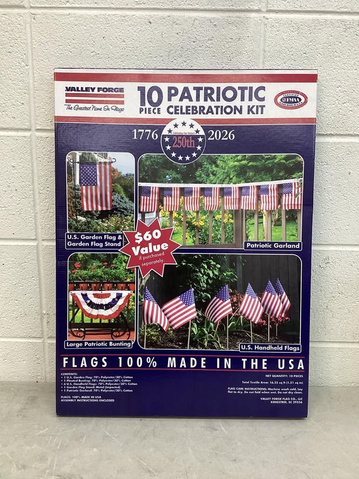 Patriotic Celebration American Flag Kit, 10 Pcs