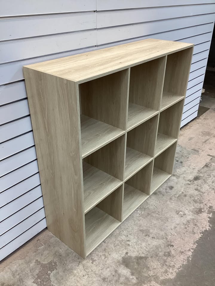 9-Cube Bookshelf Storage Display w/ 3 Removable Panels