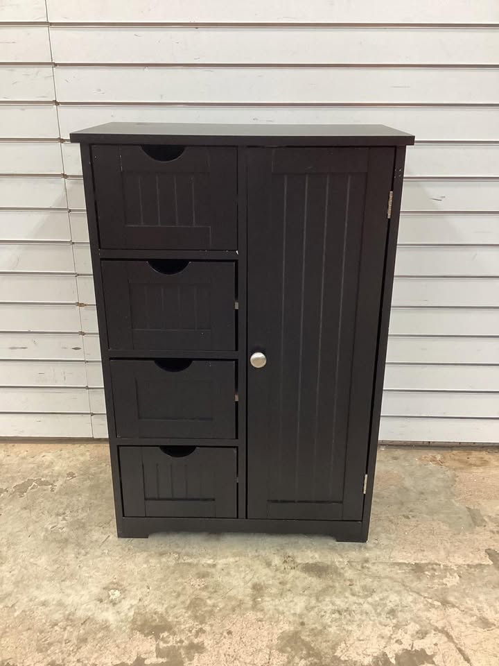 Costway 4 Drawer Freestanding Bathroom Floor Cabinet with Adjustable Storage