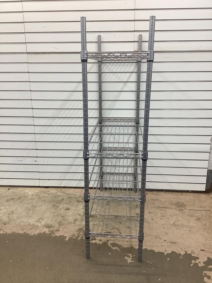 Seville Classics 4-Tier Steel Wire Shelving, 36" W x 14" D x 56.5"H