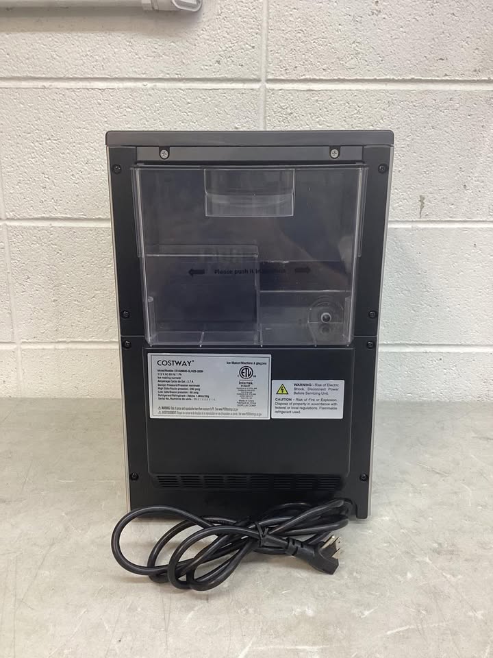 Self Dispensing Nugget Ice Maker Countertop with Soft Chewable Pellet Ice Cubes