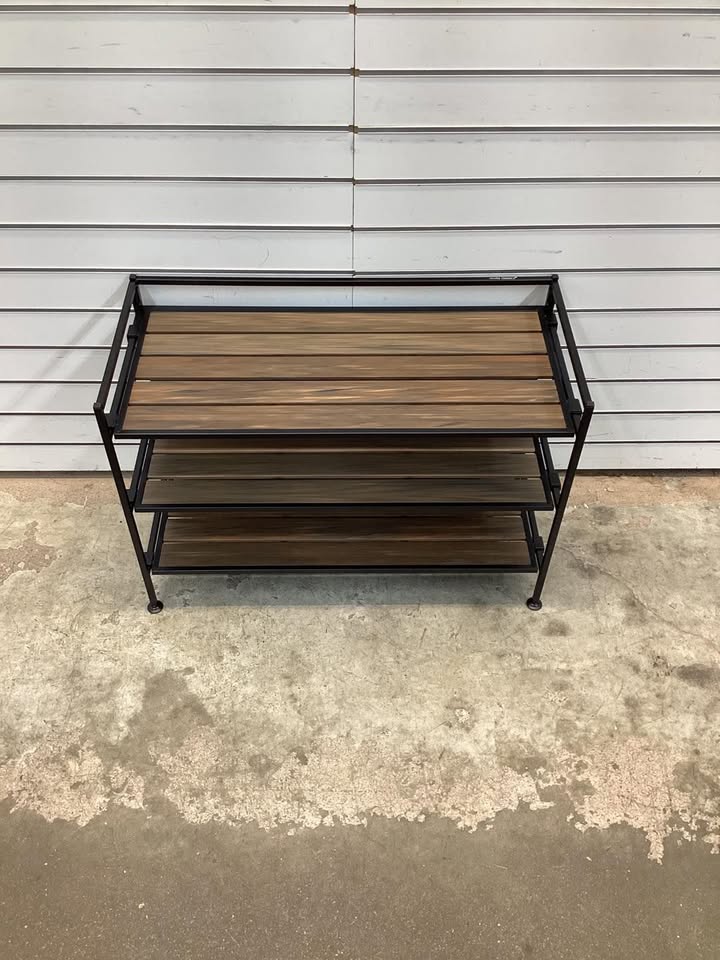 Seville Classics 3-Tier Resin Slat Shoe Rack