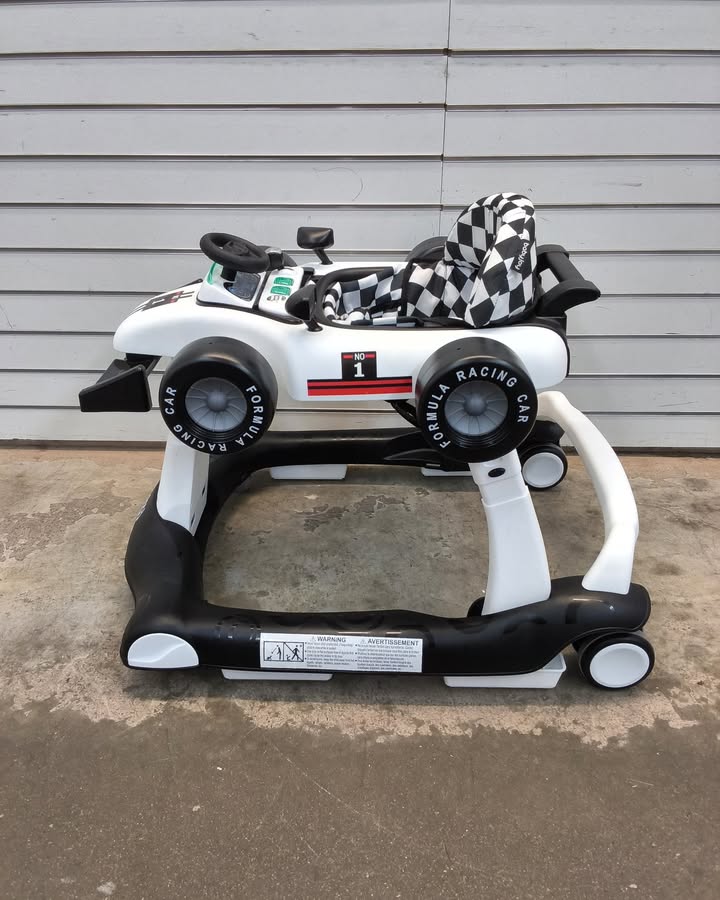 4-in-1 Foldable Activity Push Walker with Adjustable Height