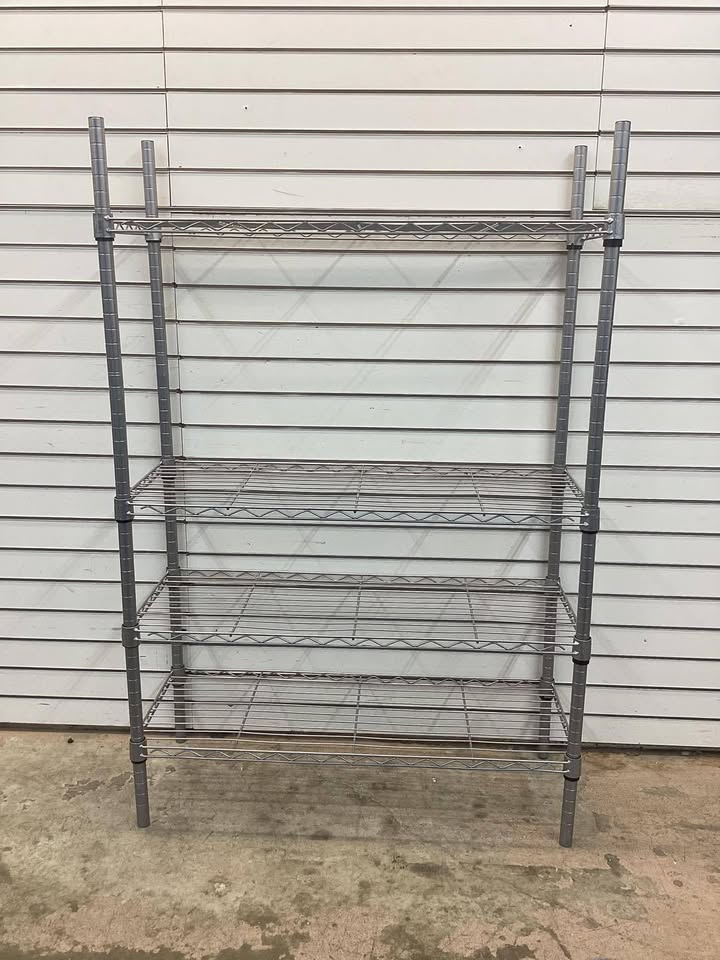 Seville Classics 4-Tier Steel Wire Shelving, 36" W x 14" D x 56.5"H