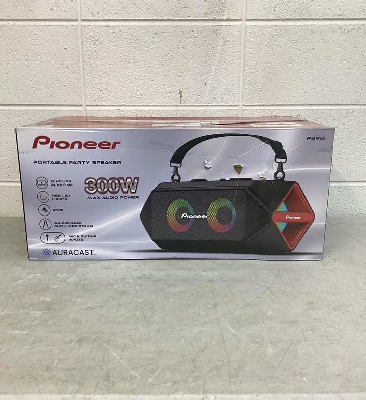 Pioneer Portable Bluetooth Boombox Party Speaker