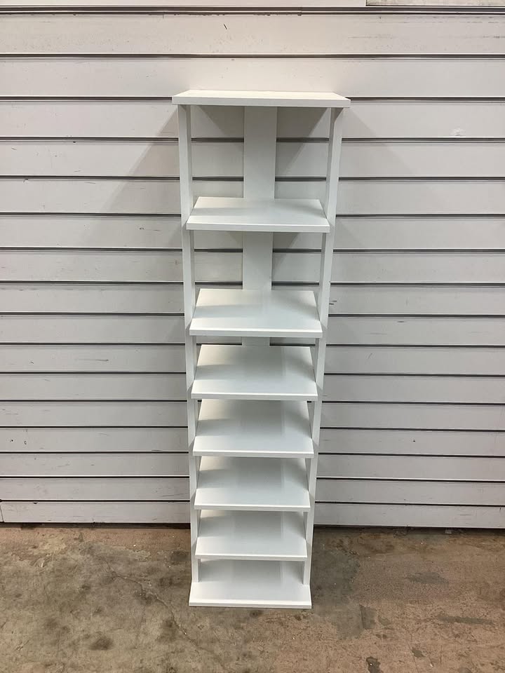 7-Tiers Vertical Wooden Space Saving Shoe Rack for Front Door