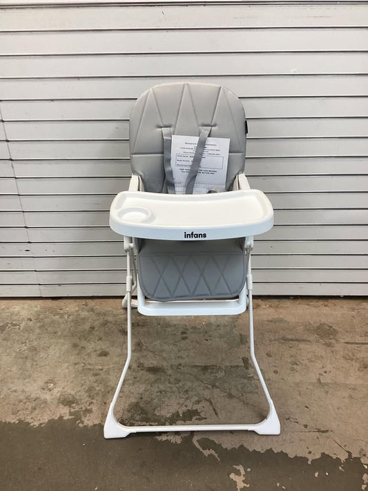 INFANS Foldable High Chair for Babies & Toddlers with Multiple Adjustable Backrest, Footrest and Seat Height