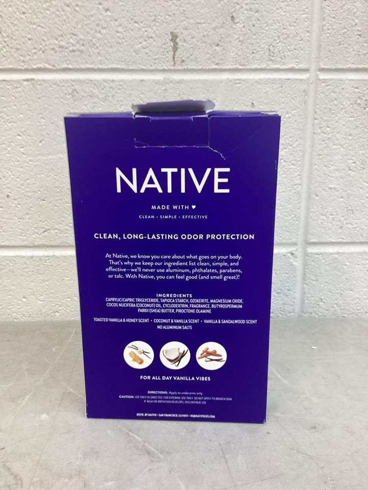 Native Aluminum-Free Deodorant, Vanilla Variety Pack, 2.65 oz., 3 pk.