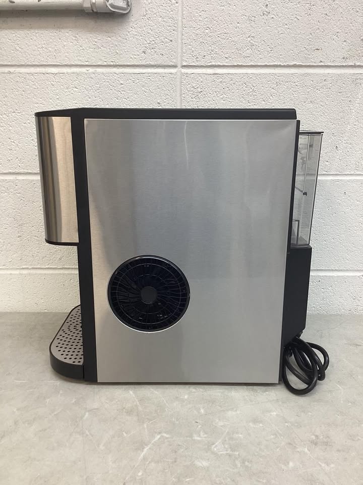 Self Dispensing Nugget Ice Maker Countertop with Soft Chewable Pellet Ice Cubes
