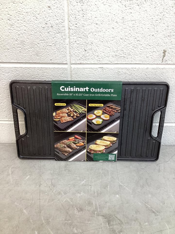Cuisinart 2-in-1 Cast Iron Reversible Griddle Plate
