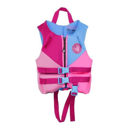Body Glove Child PFD Girls Life Jacket, One Size, 33-55 lbs.