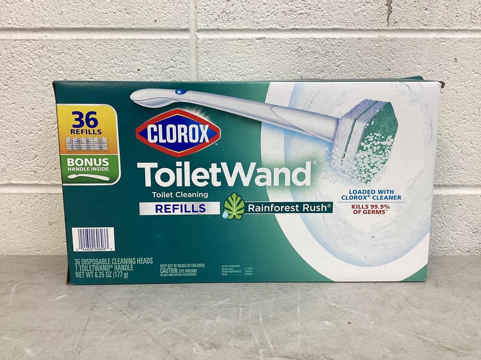 Clorox ToiletWand Toilet Cleaning Kit, Rainforest Rush, 1 ToiletWand Handle + 36 Refills