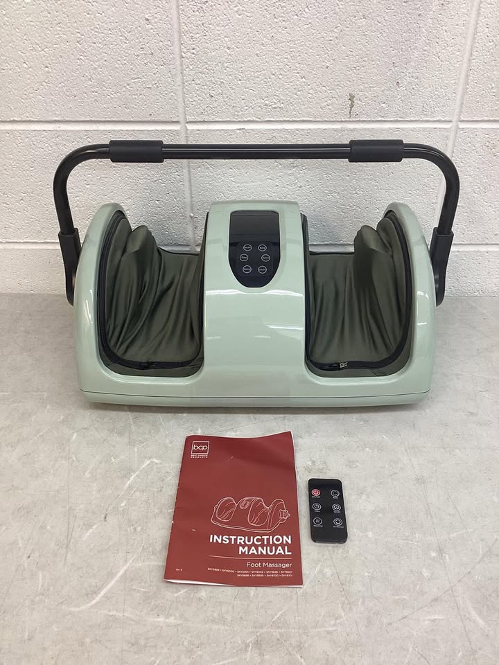 Reflexology Shiatsu Foot Massager w/ High-Intensity Rollers, Remote Control