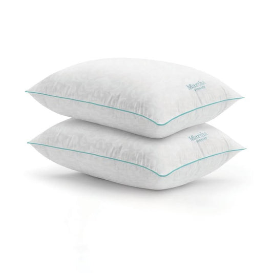 Martha Stewart 2-Pack Heirloom Jacquard Down Alternative Bed Pillows