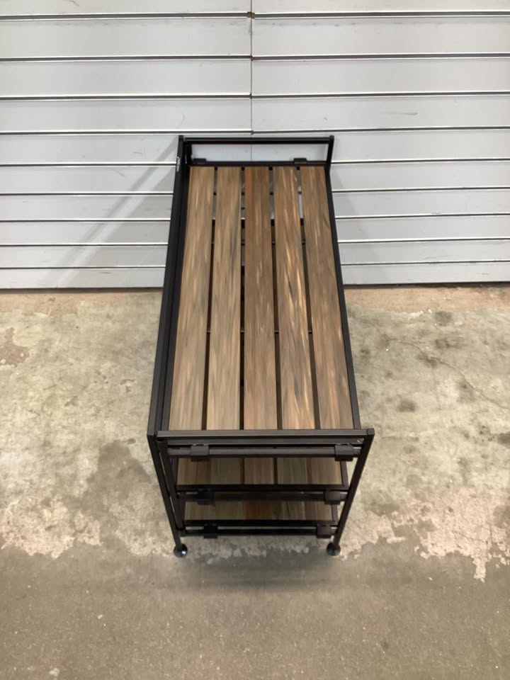 Seville Classics 3-Tier Resin Slat Shoe Rack
