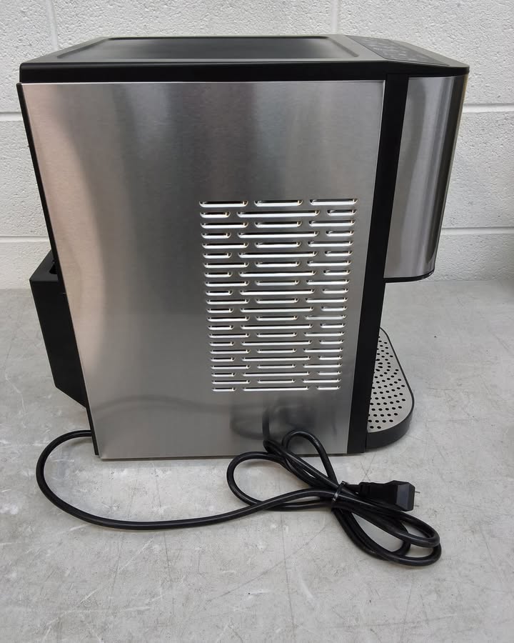 Self Dispensing Nugget Ice Maker Countertop with Soft Chewable Pellet Ice Cubes
