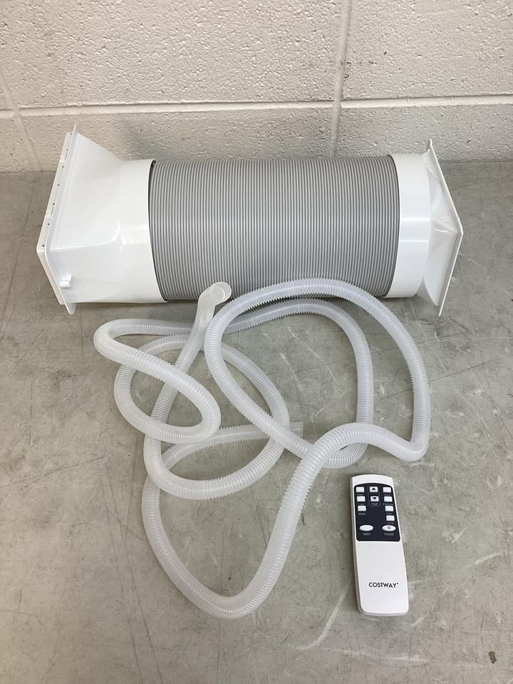 8000 BTU (ASHRAE) 5000 (SACC) BTU Portable Air Conditioner Cools 250 sq. ft. with Dehumidifier and Remote in White