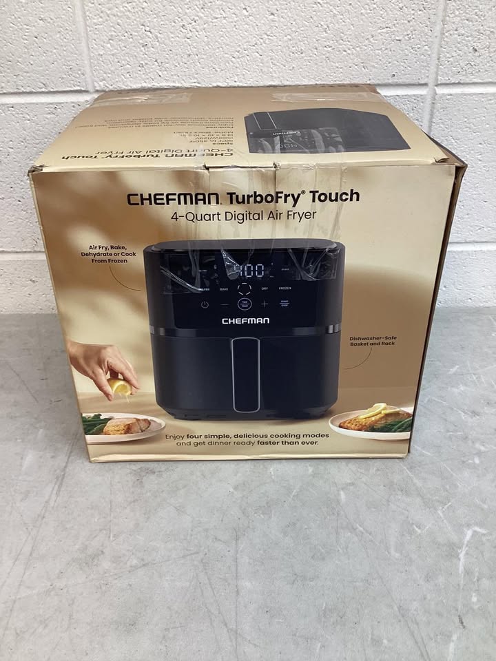 Chefman 4-Quart TurboFry Air Fryer, 4 Cooking Functions