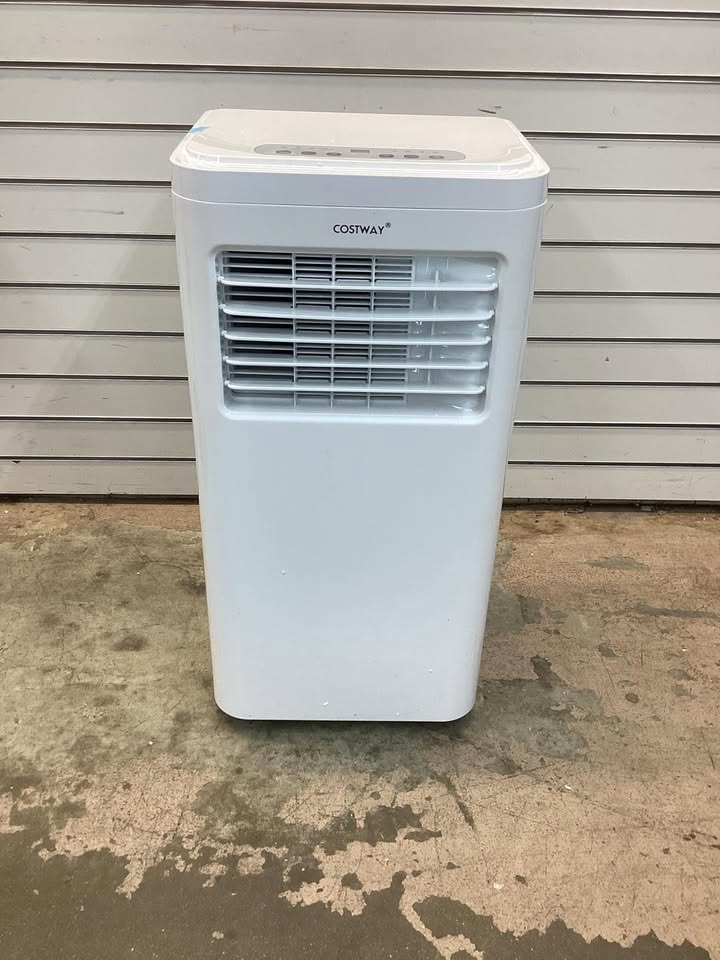 8000 BTU (ASHRAE) 5000 (SACC) BTU Portable Air Conditioner Cools 250 sq. ft. with Dehumidifier and Remote in White