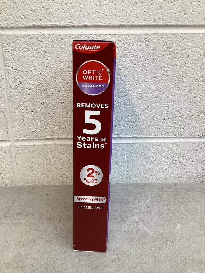 Colgate Optic White Advanced Teeth Whitening Sparkling White Toothpaste, 4.2 oz., 5 pk.