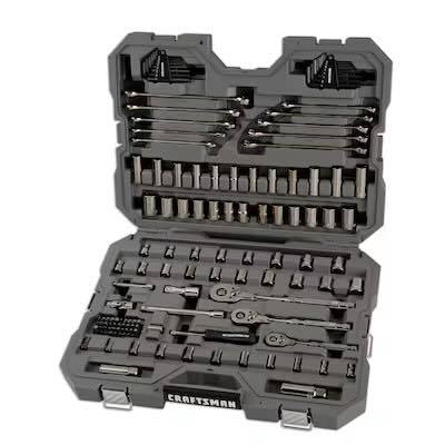 CRAFTSMAN OVERDRIVE 121 -Piece Metric and standard Mechanics Tool Set with Hard