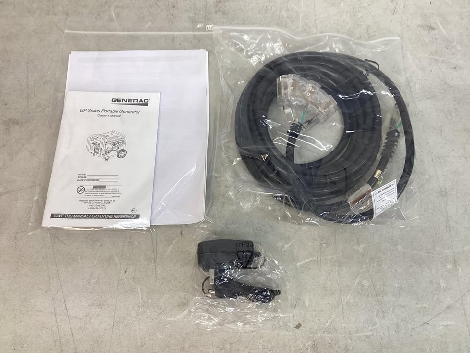 Generac Portable Gas Generator w/ Cord and COsense