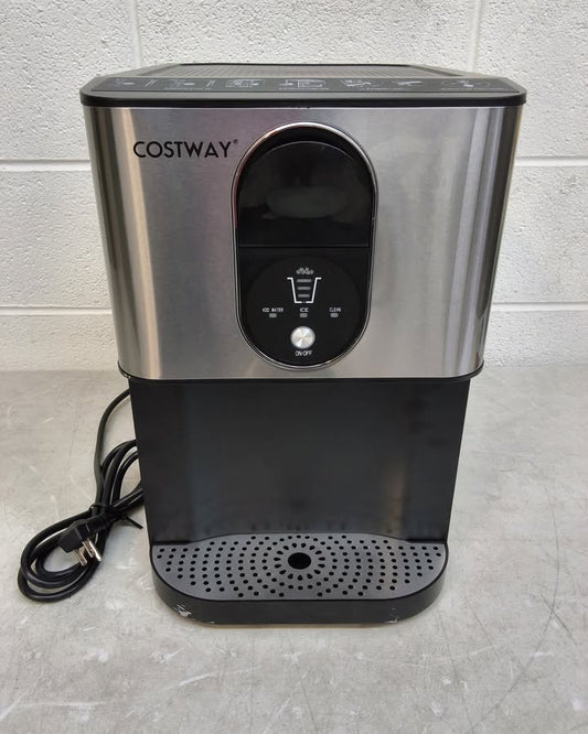 Self Dispensing Nugget Ice Maker Countertop with Soft Chewable Pellet Ice Cubes